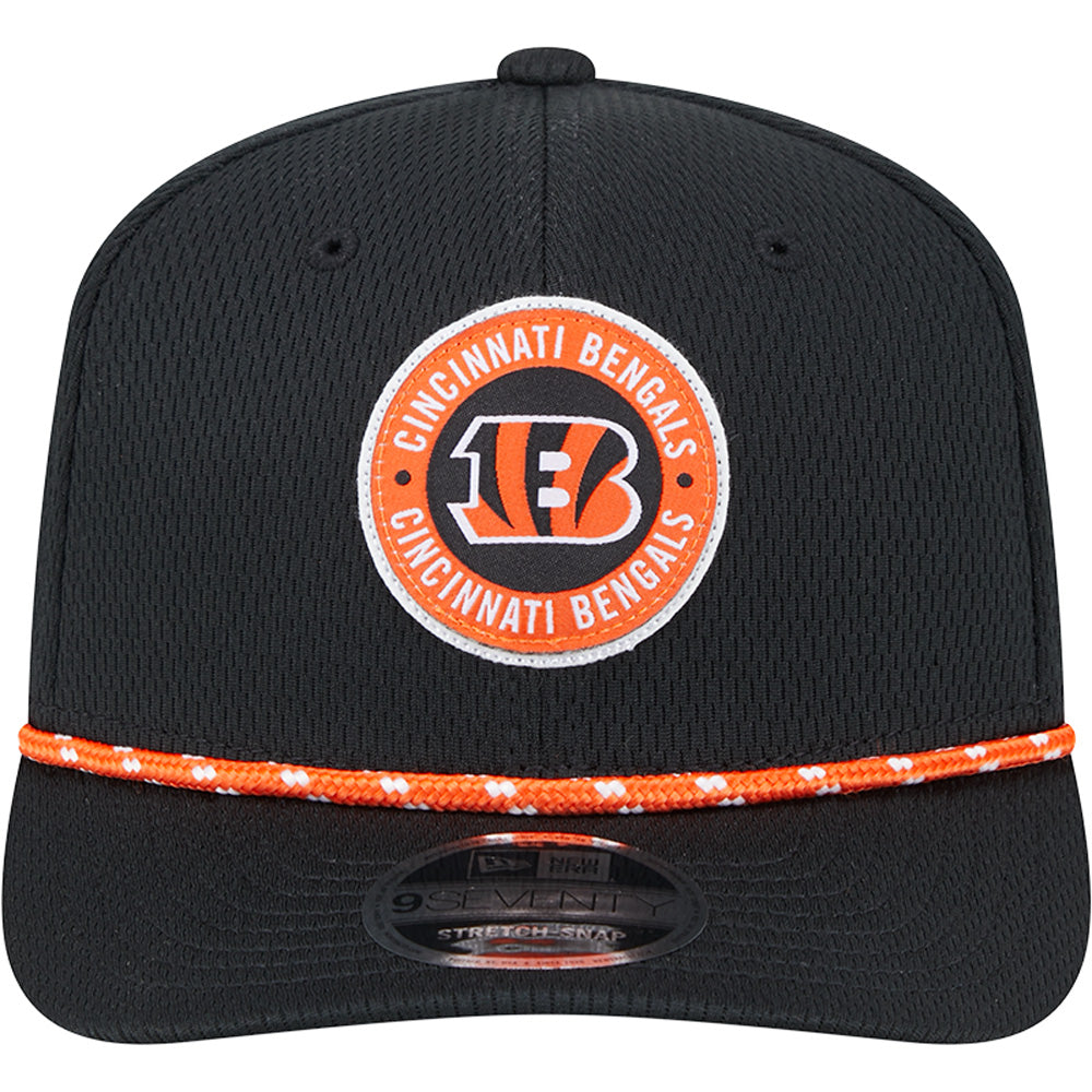 NFL Cincinnati Bengals New Era 2024/25 Sideline 9SEVENTY Stretch Snapback Hat - Black