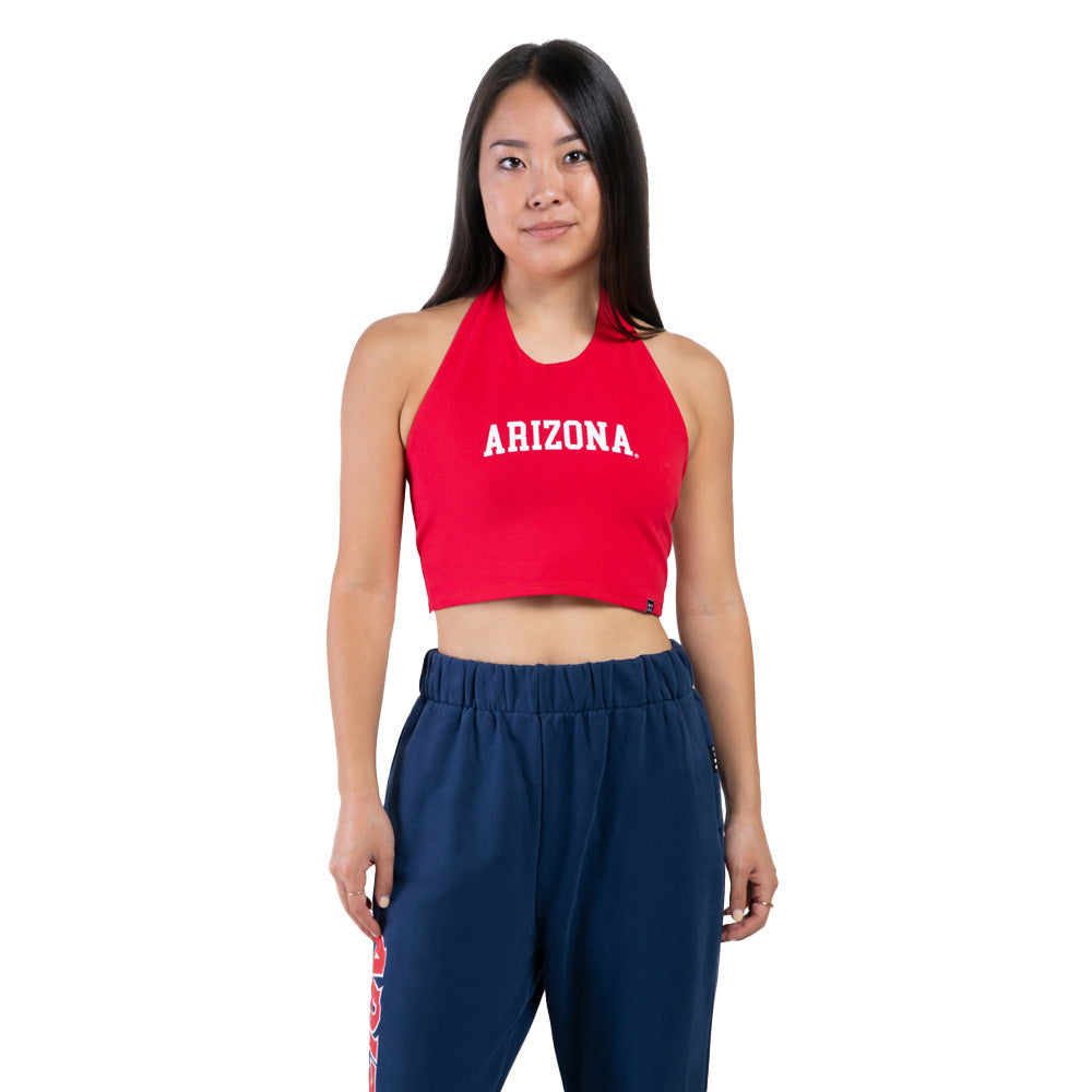 NCAA Arizona Wildcats Women's Hype & Vice Wordmark Tailgate Top