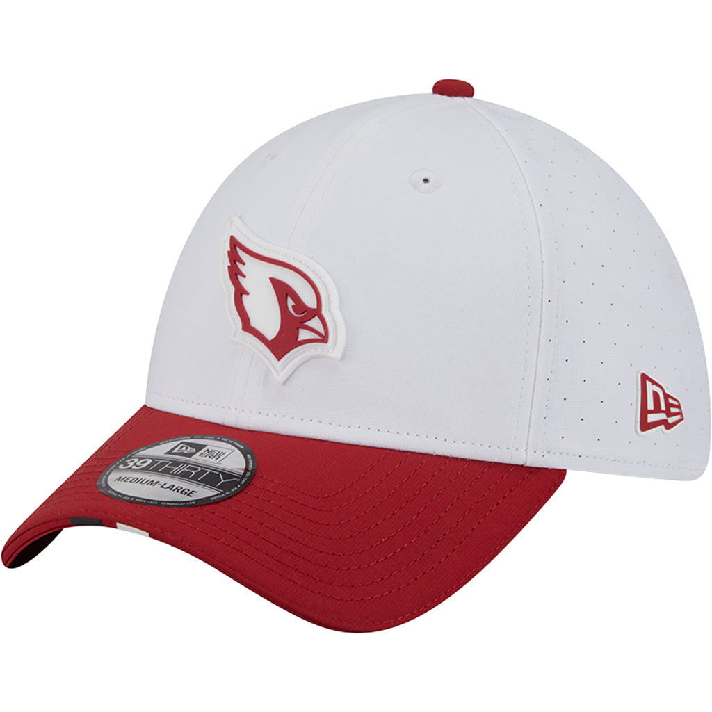 NFL Arizona Cardinals New Era 2025 Training 39THIRTY Flex Fit Hat - White