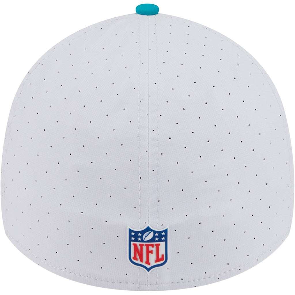 NFL Miami Dolphins New Era 2025 Training 39THIRTY Flex Fit Hat - White