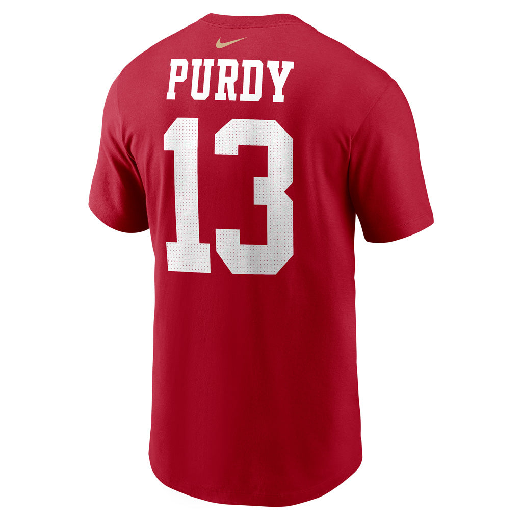 NFL San Francisco 49ers Brock Purdy Nike Name & Number T-Shirt - Red