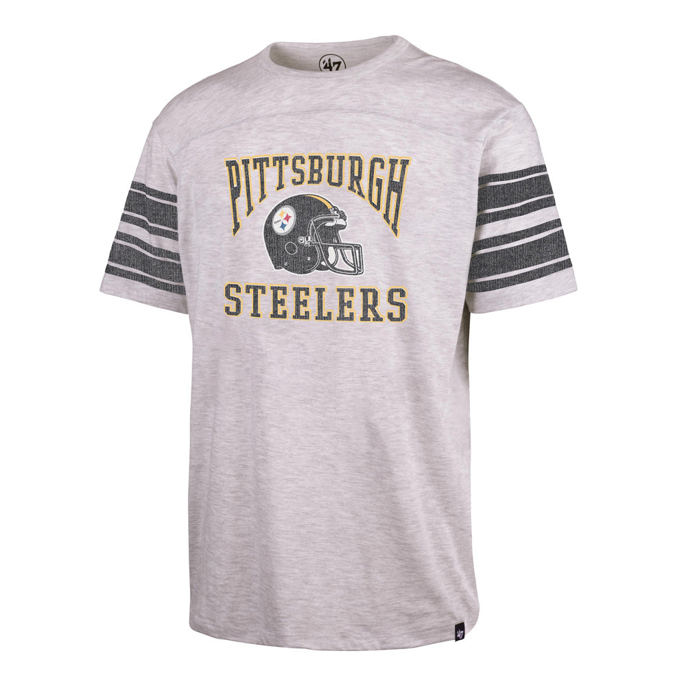 NFL Pittsburgh Steelers &#39;47 Arena Arch Holyoke T-Shirt - Heather Gray