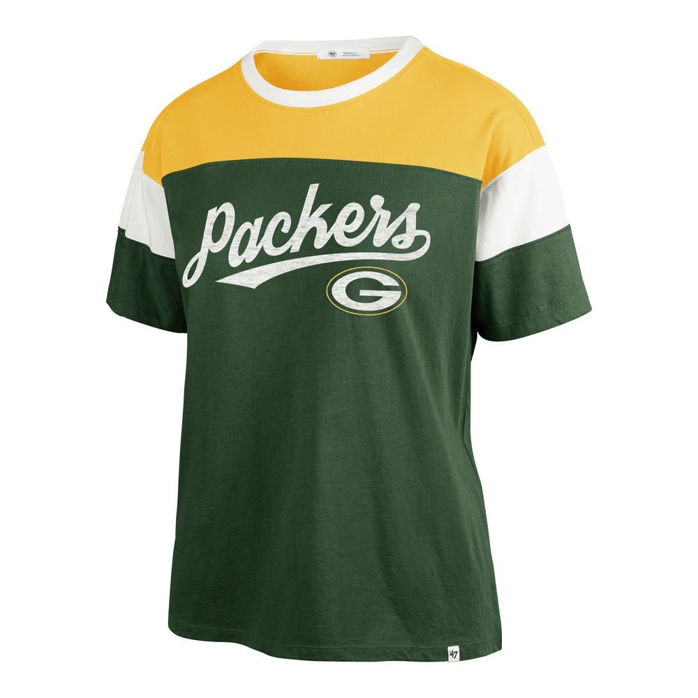 NFL Green Bay Packers Women&#39;s &#39;47 Breezy Time Off Tee