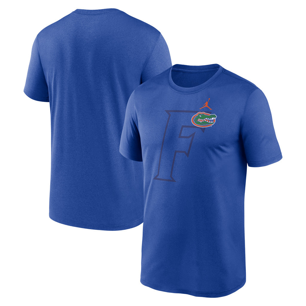 NCAA Florida Gators Nike Shadow Logo Legend T-Shirt - Blue