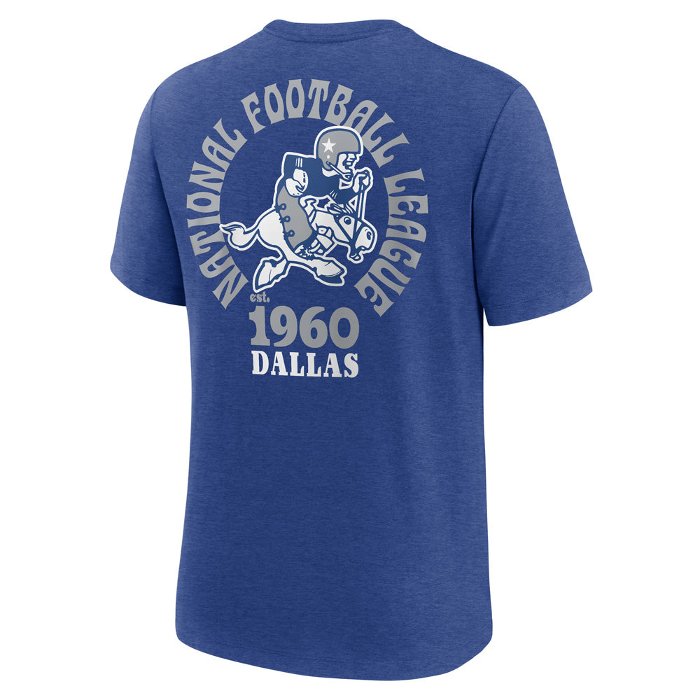 NFL Dallas Cowboys Nike 2-Hit Tri-Blend T-Shirt - Blue