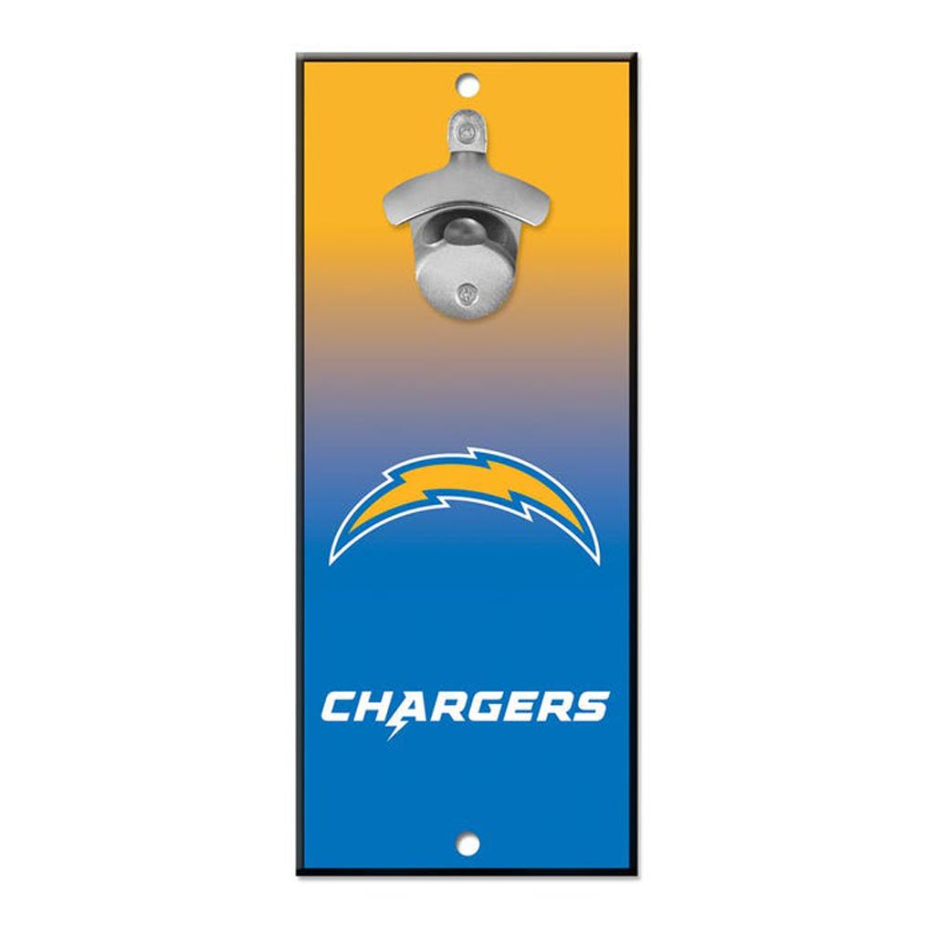 NFL Los Angeles Chargers WinCraft 5" x 12" Ombre Bottle Opener Sign - Blue