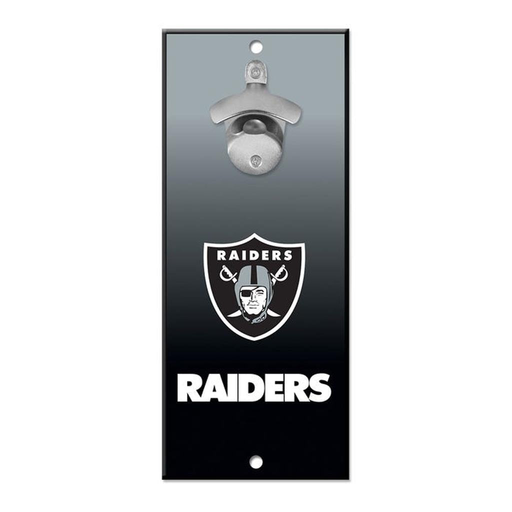 NFL Las Vegas Raiders WinCraft 5" x 12" Ombre Bottle Opener Sign - Black