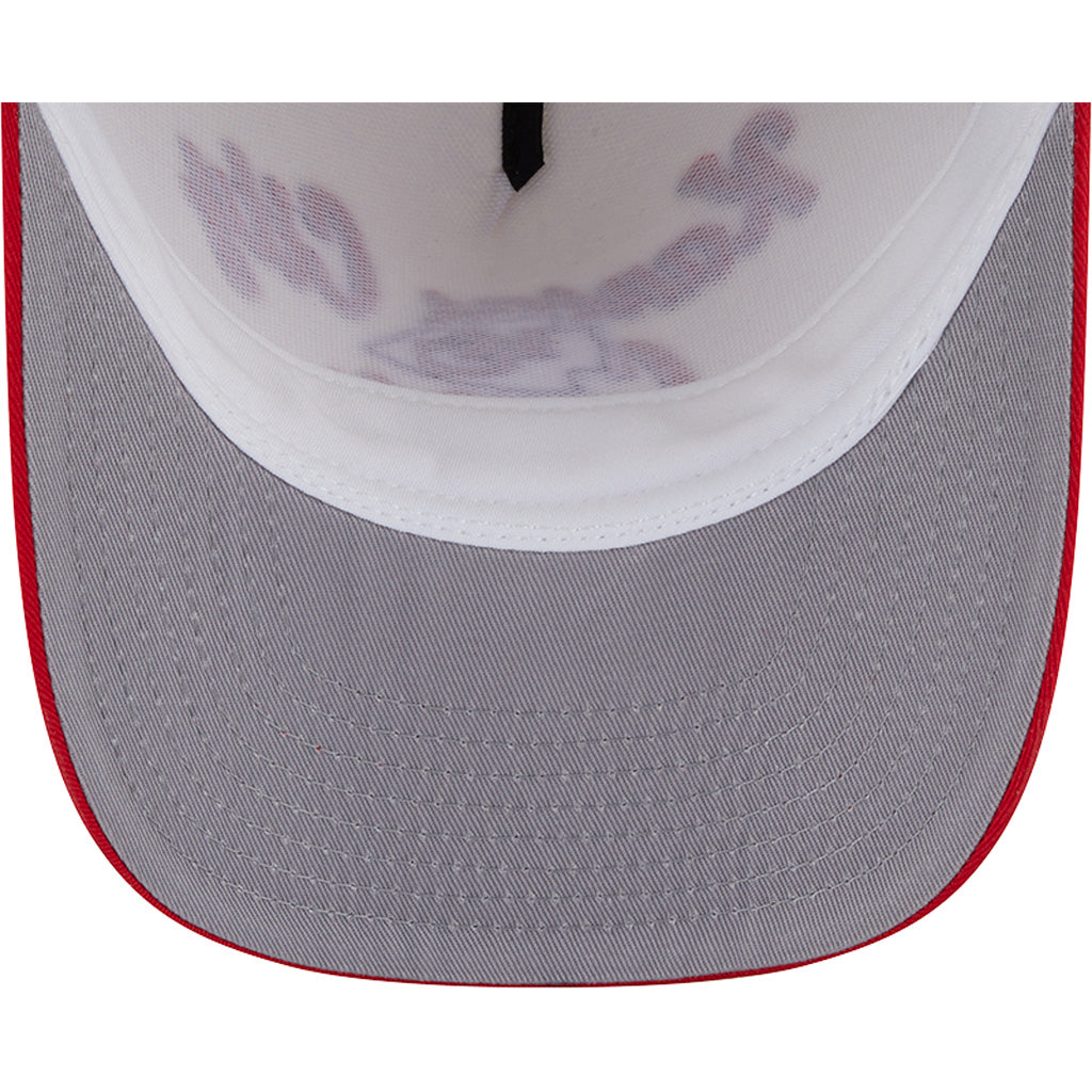 NFL Kansas City Chiefs New Era Chainstitch Two-Tone 9FIFTY A-Frame Snapback Hat - Cream