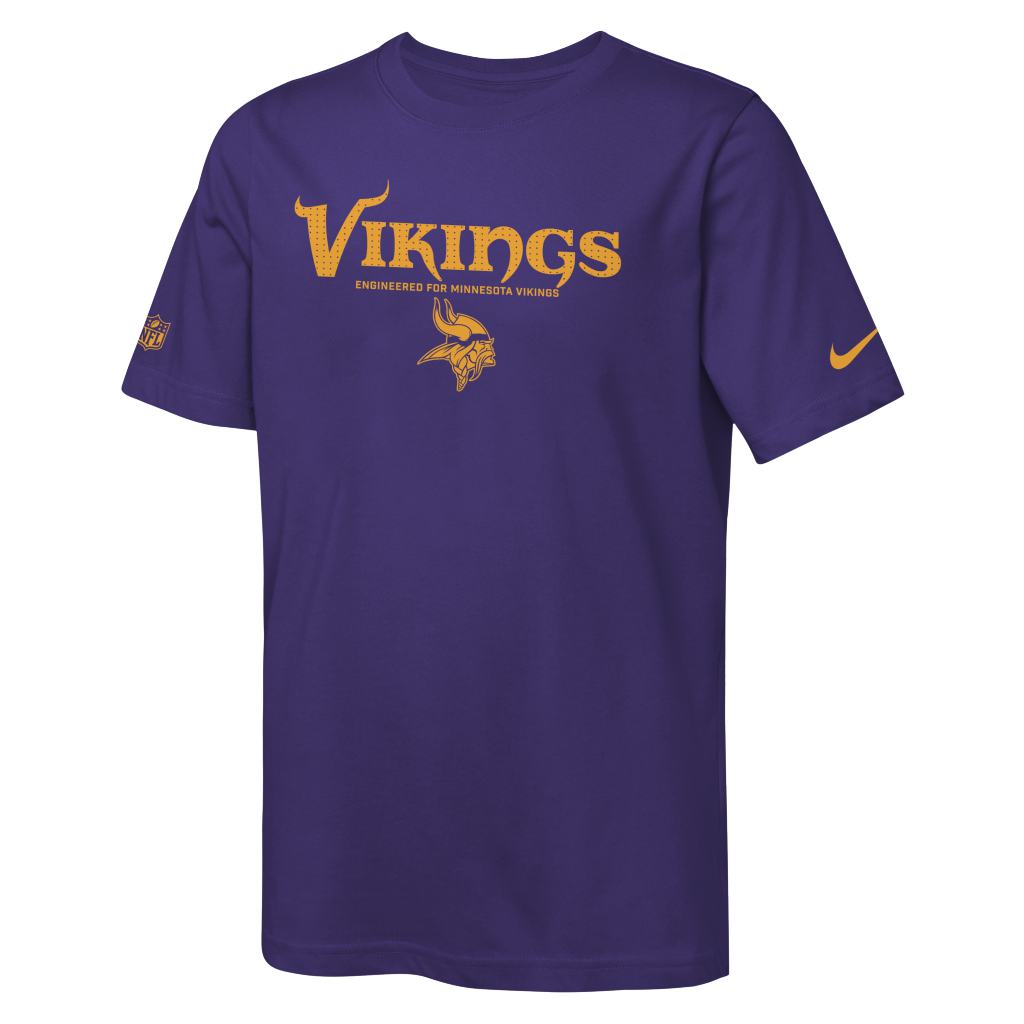 NFL Minnesota Vikings Youth Nike Team Issue T-Shirt - Purple