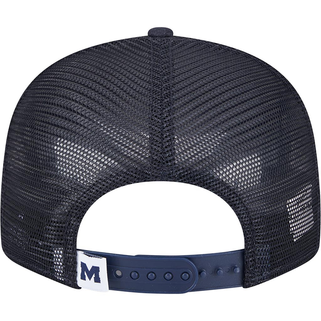 NCAA Michigan Wolverines New Era 9FIFTY Snapback Trucker Hat - Navy