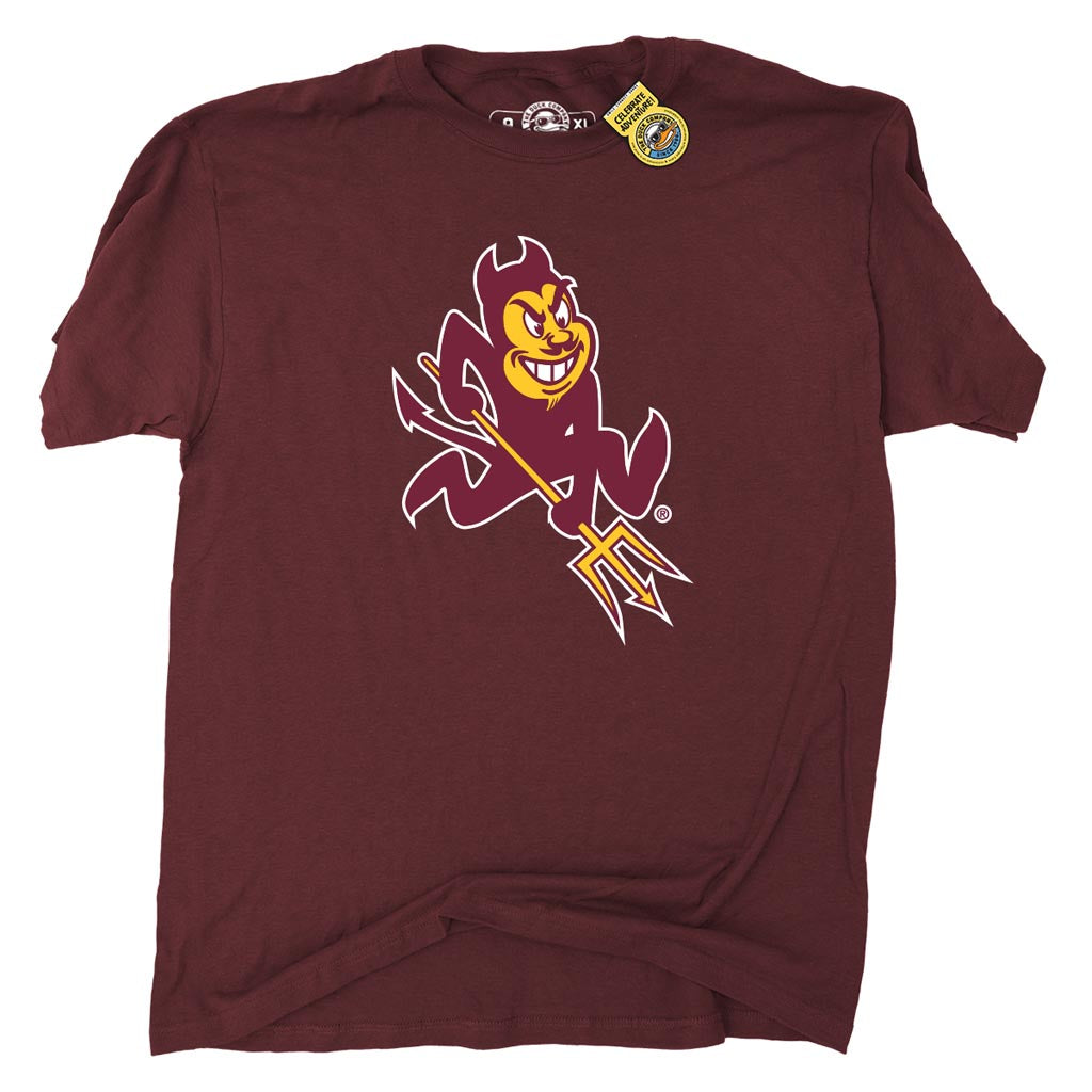 NCAA Arizona State Sun Devils The Duck Company Sparky T-Shirt - Maroon
