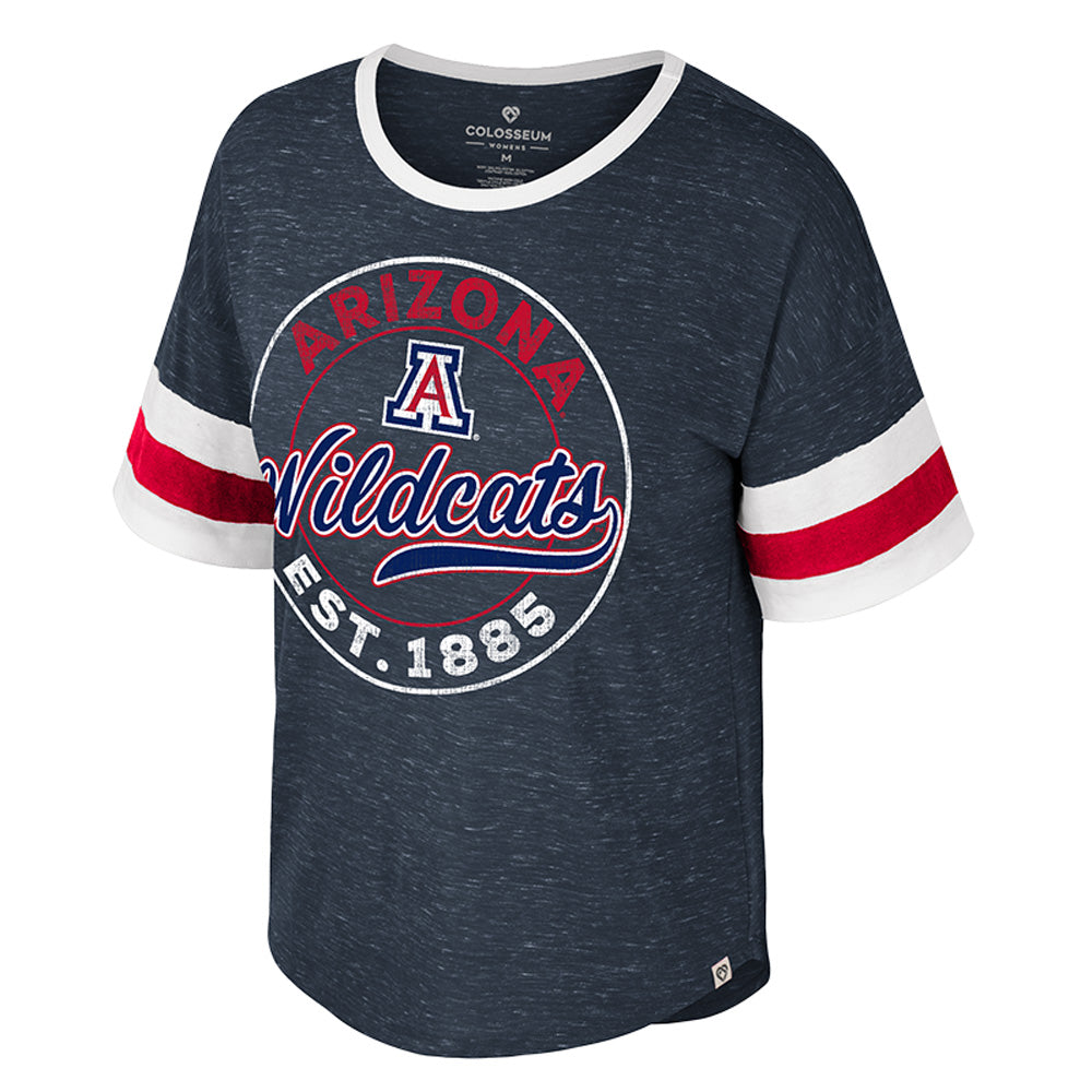 NCAA Arizona Wildcats Women&#39;s Colosseum Adventure T-Shirt - Navy
