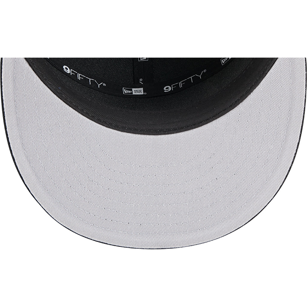 NFL Pittsburgh Steelers Cotton Canvas 9FIFTY Split Panel Snapback Hat - Black