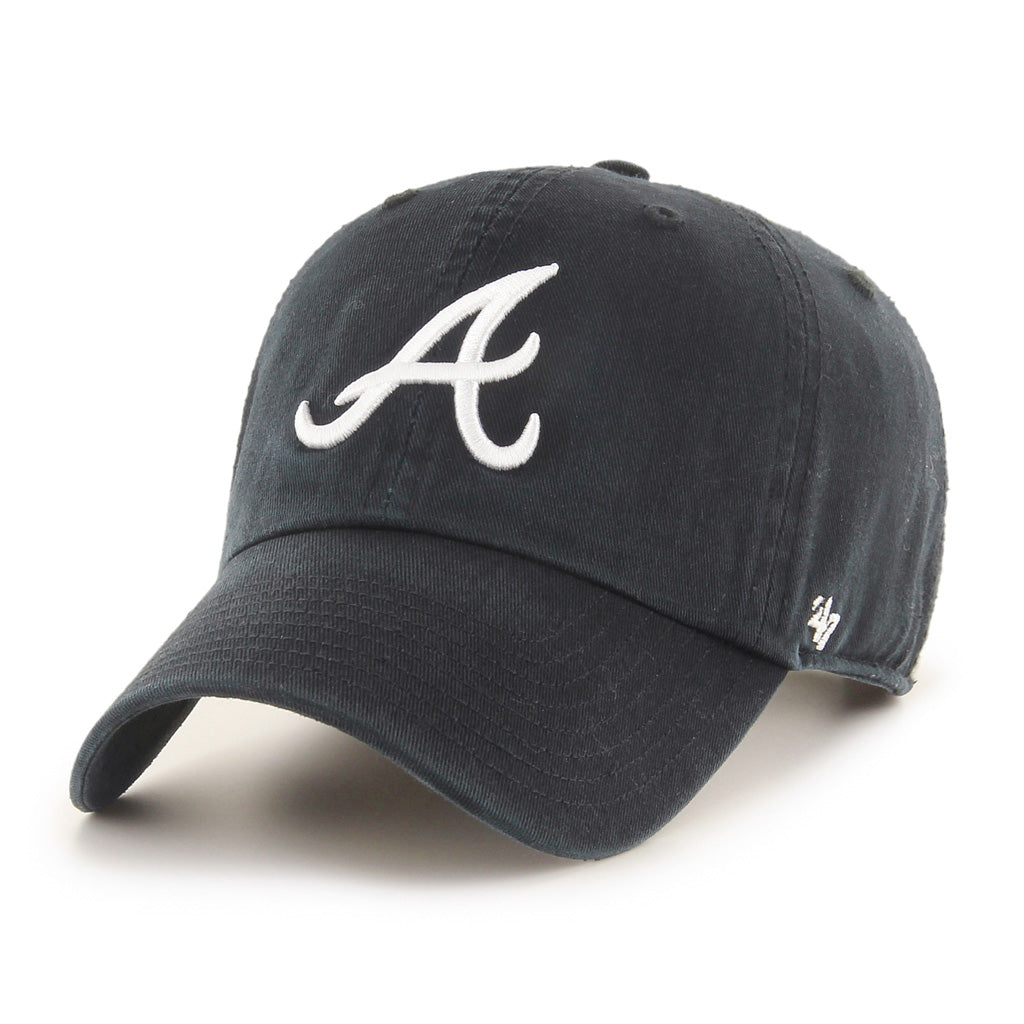 MLB Atlanta Braves '47 Black & White Clean Up Hat - Black