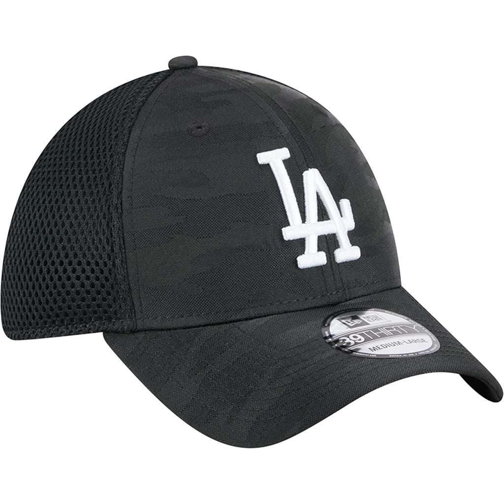 MLB Los Angeles Dodgers New Era Black Camo 39THIRTY Flex Fit Hat - Black
