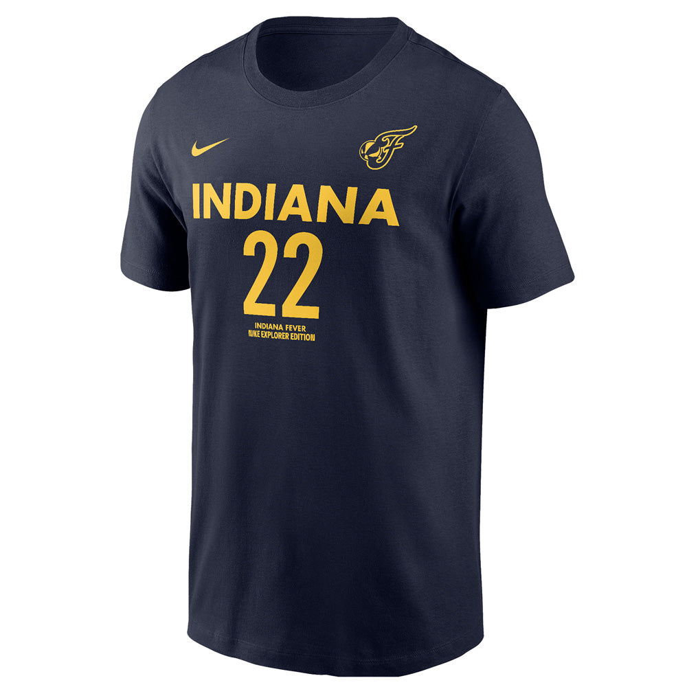 WNBA Indiana Fever Caitlin Clark Nike Explorer Name & Number T-Shirt - Navy