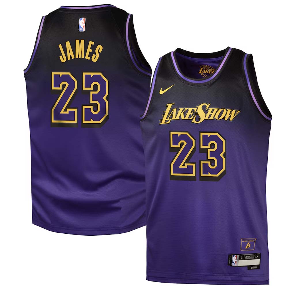 NBA Los Angeles Lakers Lebron James Youth Nike 2024/25 City Edition Swingman Jersey