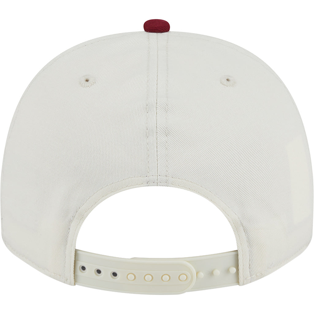 NFL Washington Commanders New Era Chainstitch Two-Tone 9FIFTY A-Frame Snapback Hat - Cream