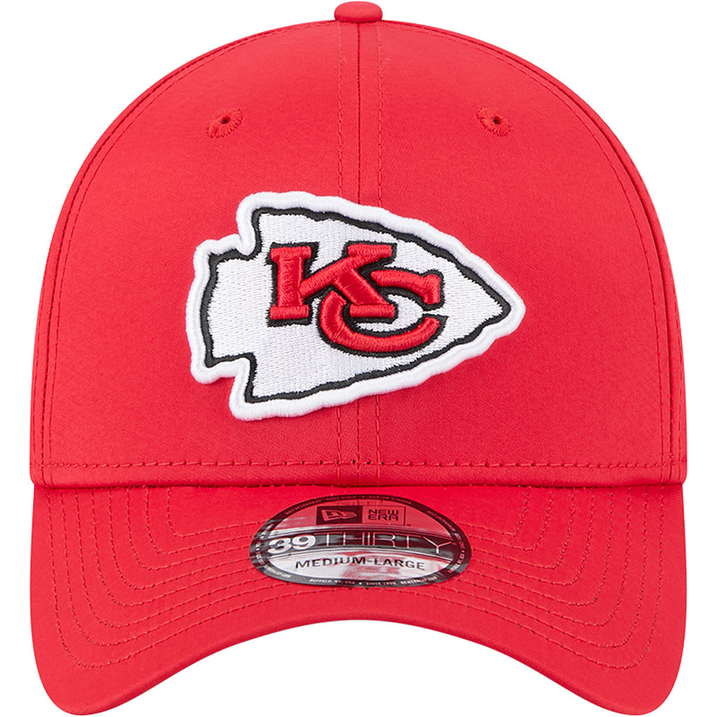 NFL Kansas City Chiefs New Era Mid Perf 39THIRTY Flex Fit Hat - Red