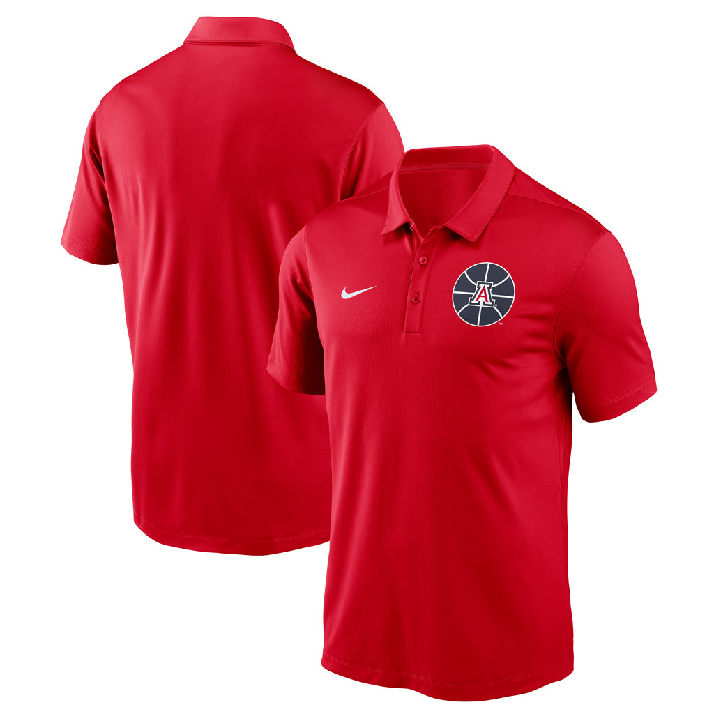 NCAA Arizona Wildcats Nike Franchise Basketball Icon Polo - Red