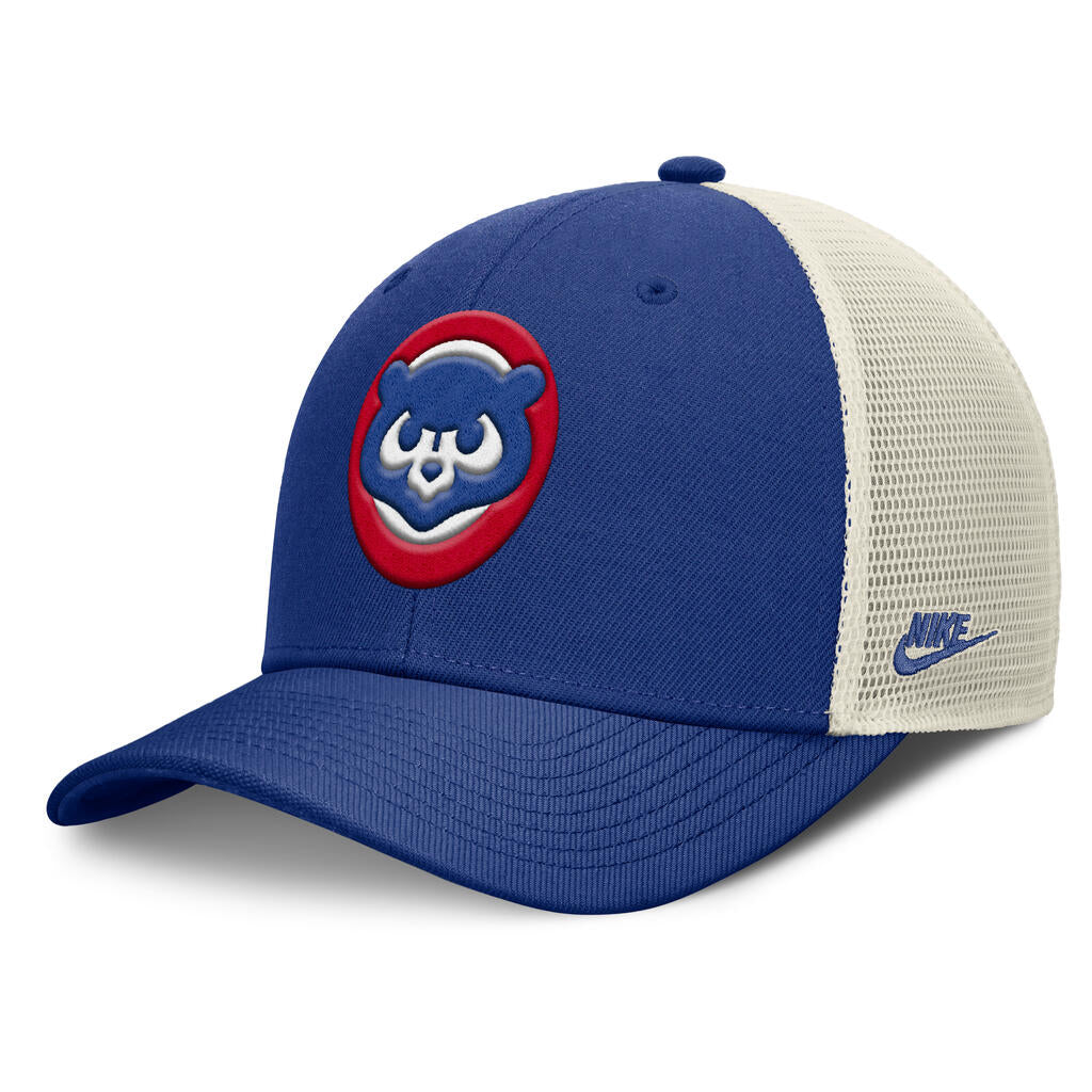 MLB Chicago Cubs Nike Cooperstown Trucker Snapback Hat - Blue