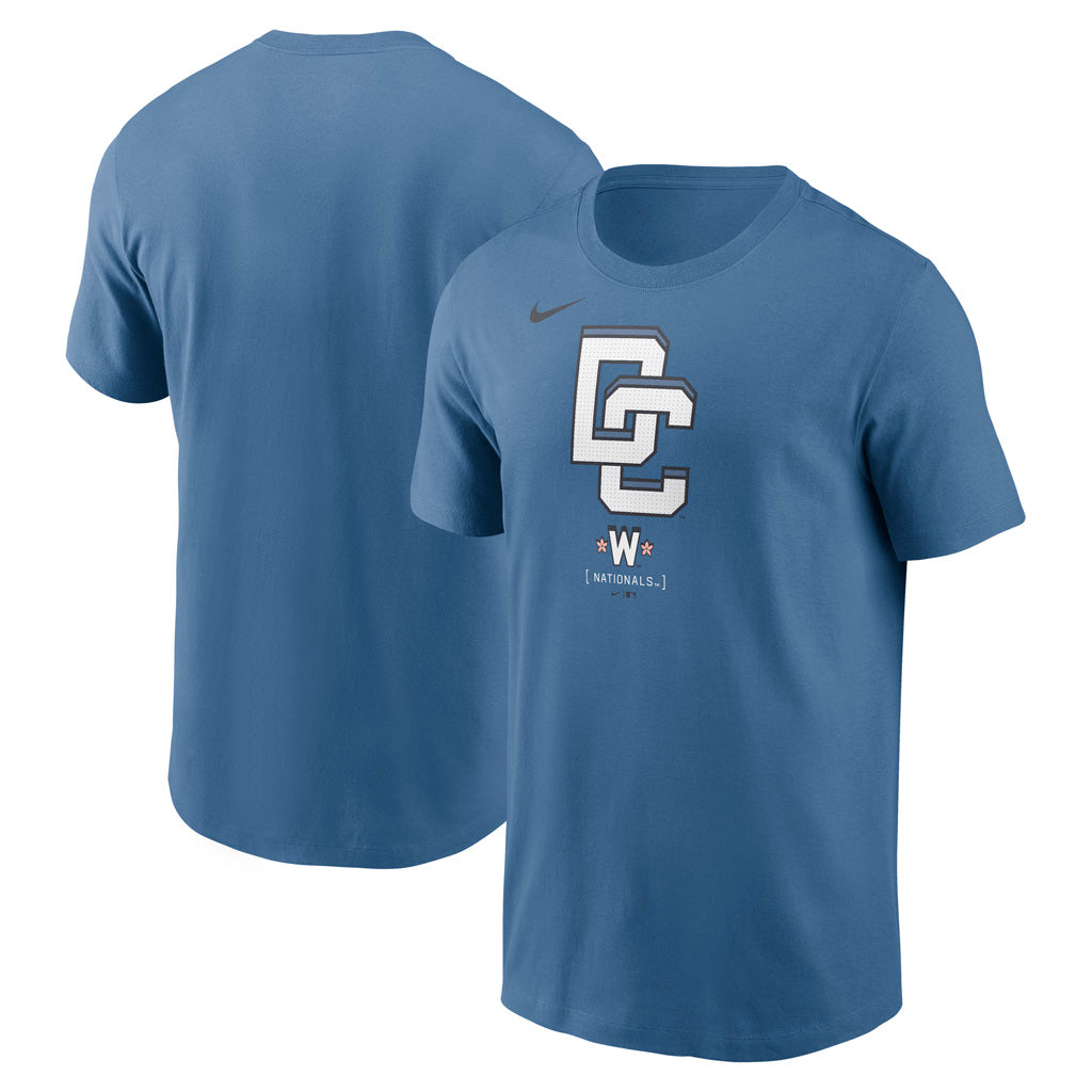 MLB Washington Nationals Nike 2025 City Connect Logo Cotton T-Shirt - Blue
