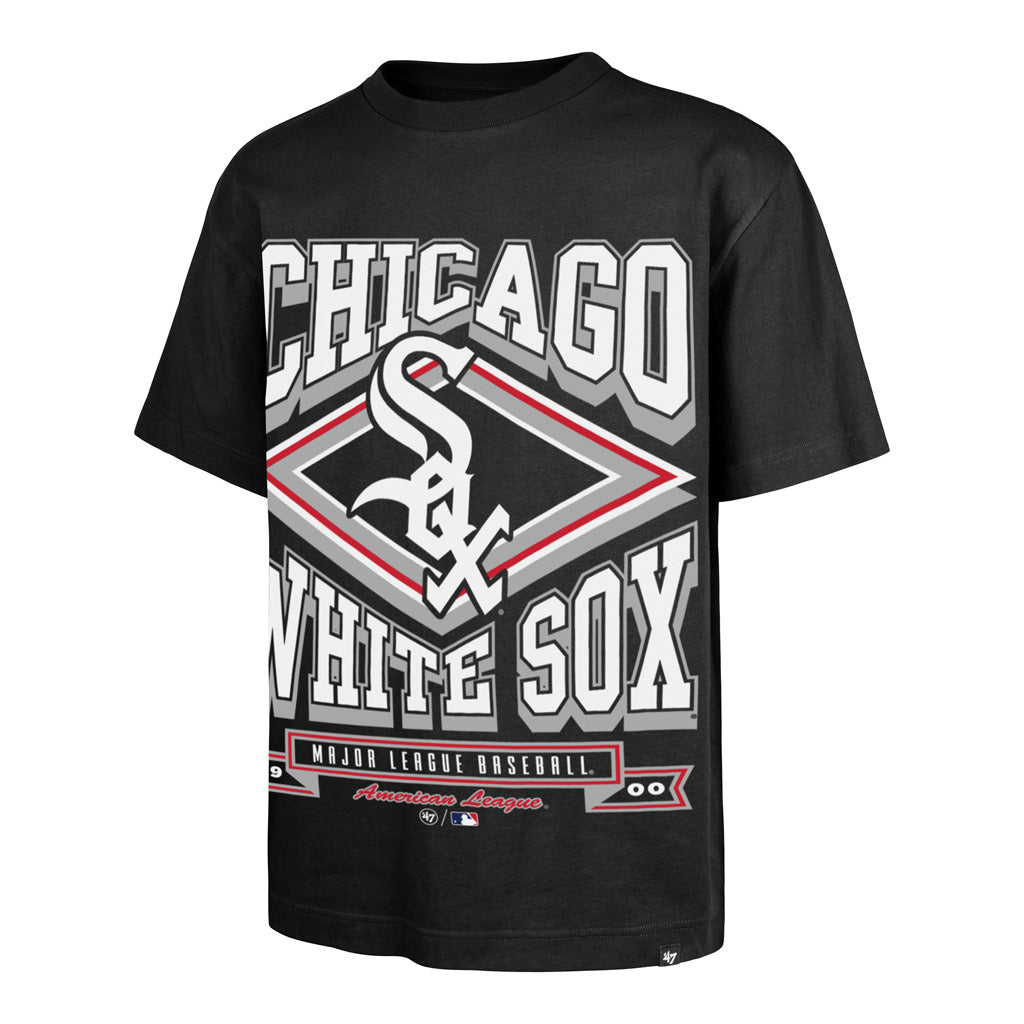 MLB Chicago White Sox '47 Heater Foundation T-Shirt - Black