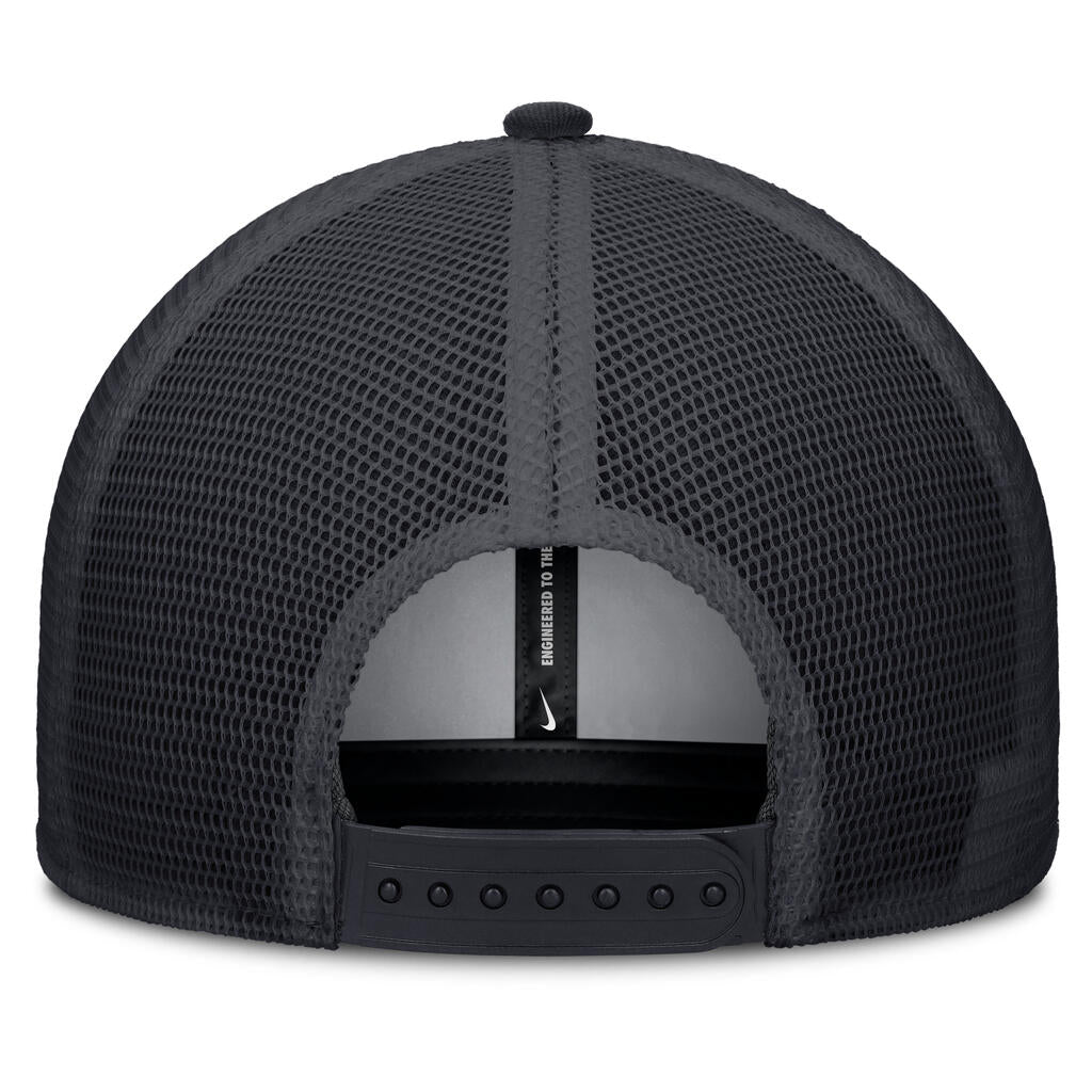 MLB New York Yankees Nike Two-Tone Tonal Logo Trucker Snapback Hat - White