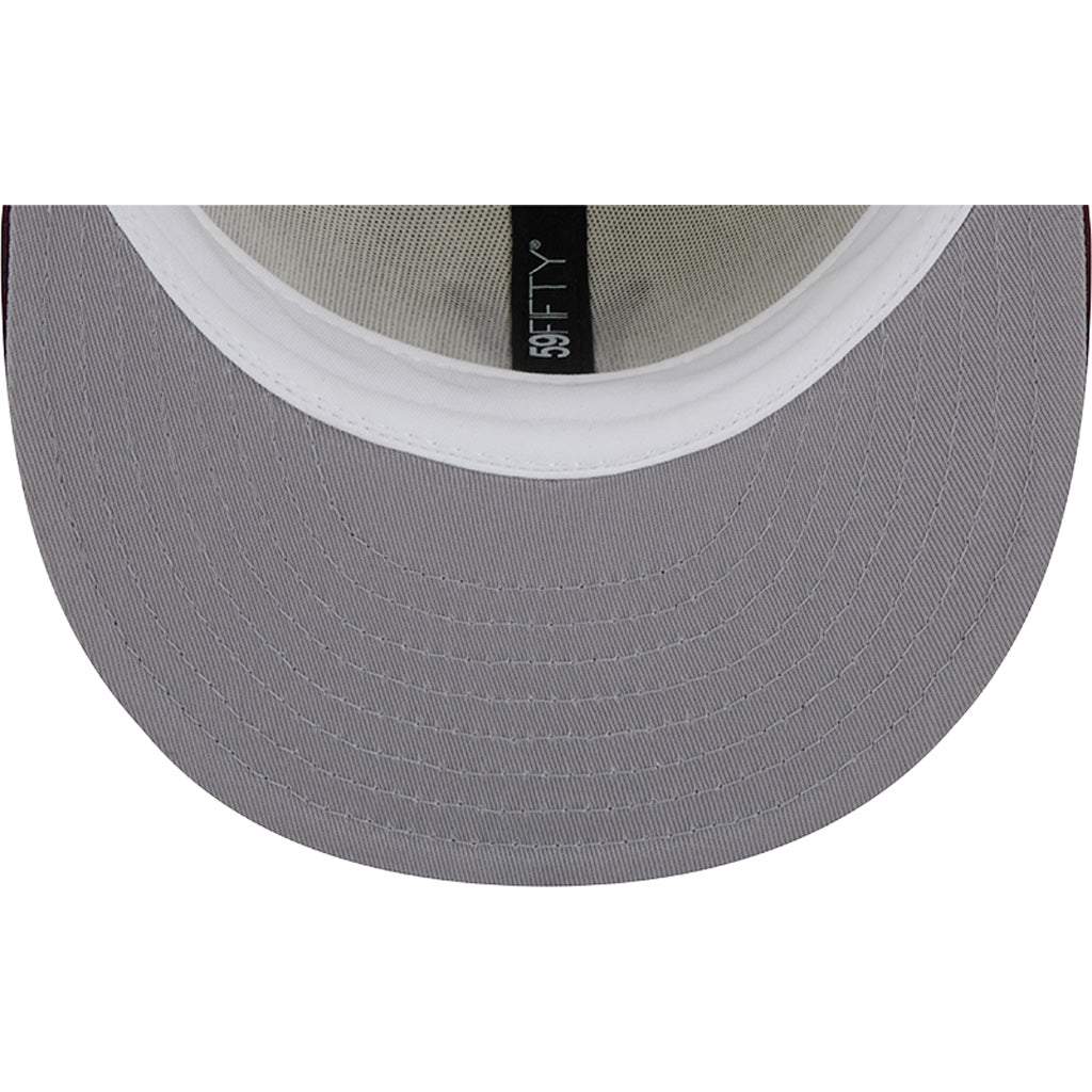 NCAA Arizona State Sun Devils New Era Two-Tone Chrome OTC 59FIFTY Fitted Hat - Chrome