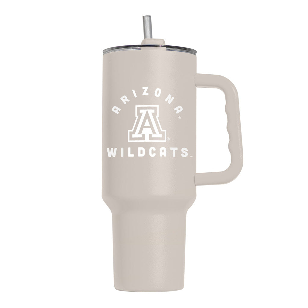 NCAA Arizona Wildcats Logo Brands 40oz Sand Travel Tumbler