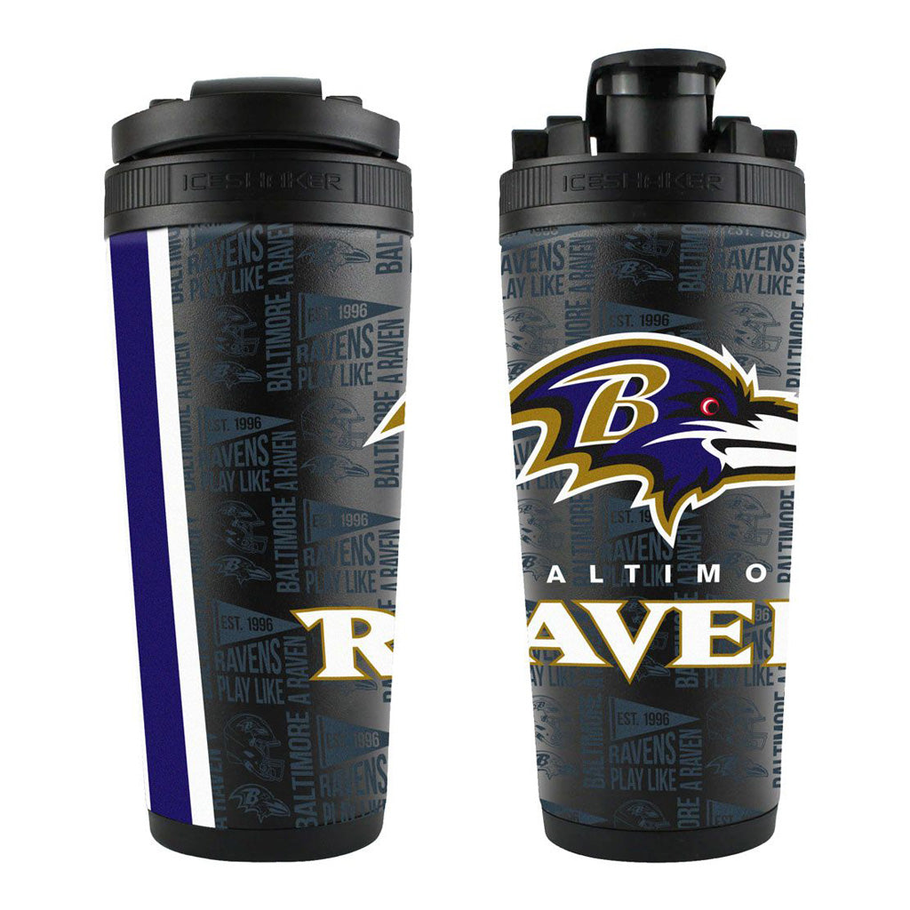 NFL Baltimore Ravens WinCraft 26oz 4D Elements Ice Shaker - Black