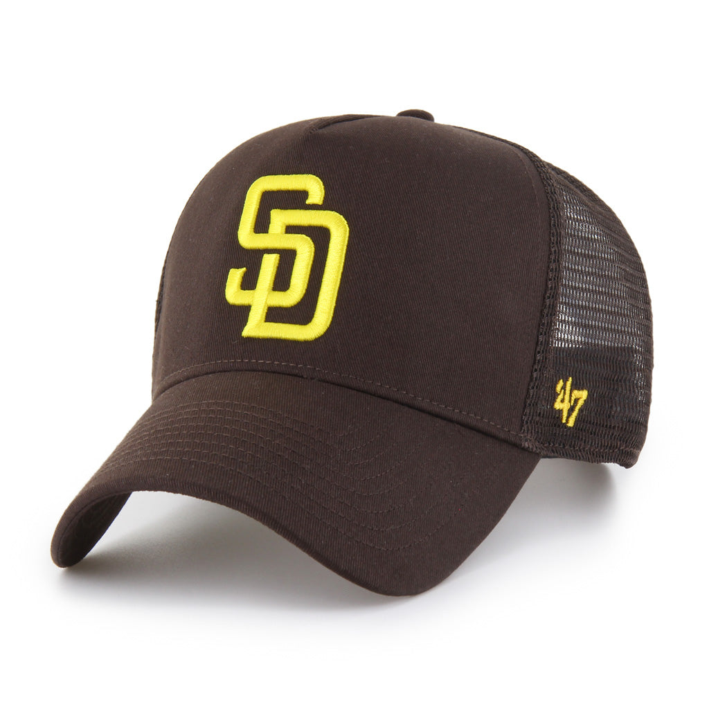 MLB San Diego Padres '47 Ballpark Offside Snapback Trucker Hat - Brown