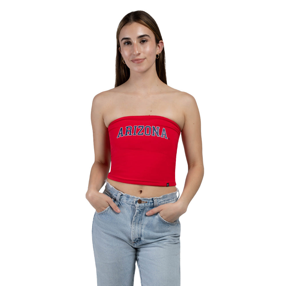 NCAA Arizona Wildcats Women's Hype & Vice Arch Arizona Tube Top