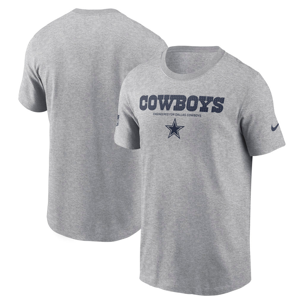 NFL Dallas Cowboys Nike Team Issue T-Shirt - Heather Gray