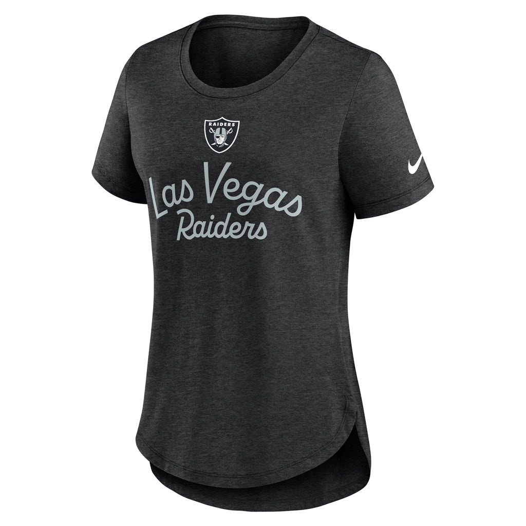 NFL Las Vegas Raiders Women's Nike Fashion Triblend T-Shirt - Black