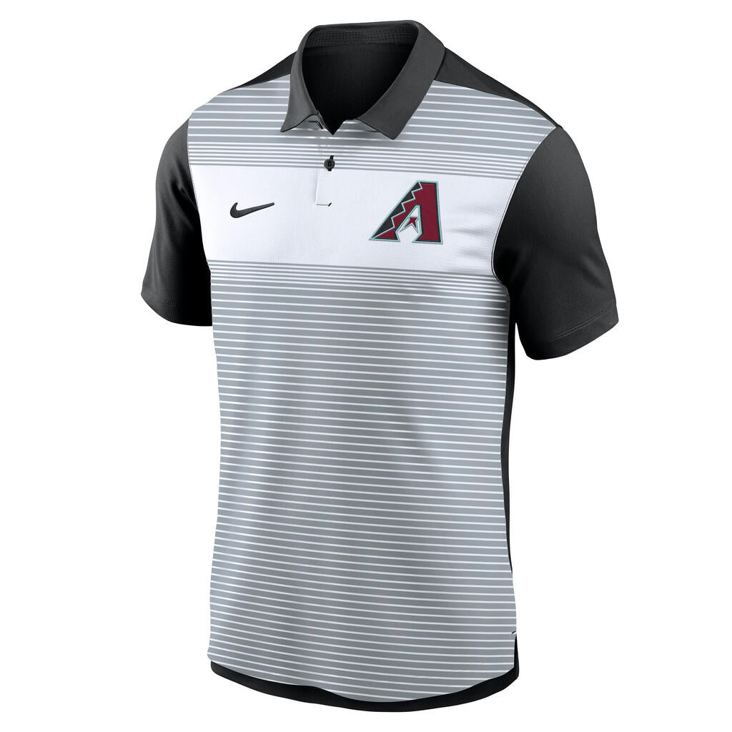 MLB Arizona Diamondbacks Nike Striped Vapor Polo - Black