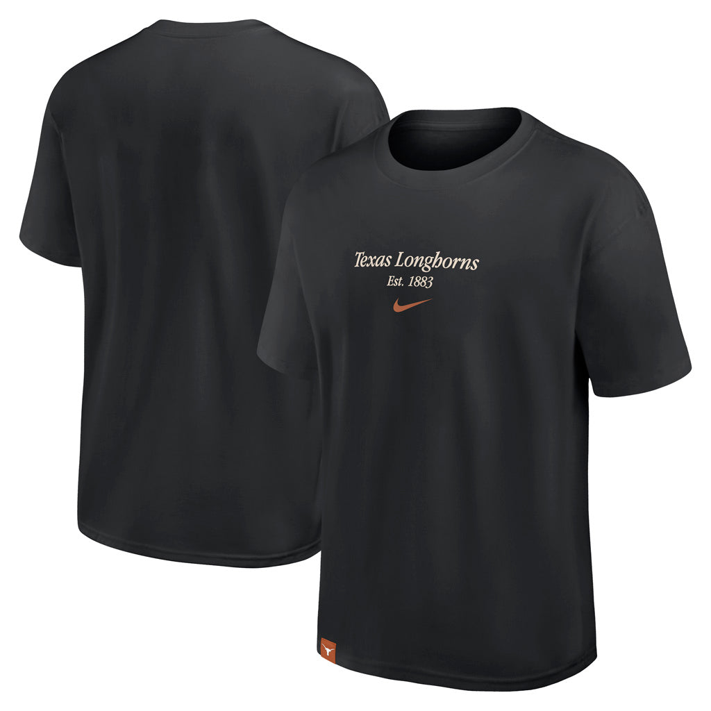 NCAA Texas Longhorns Nike Script Max90 T-Shirt - Black