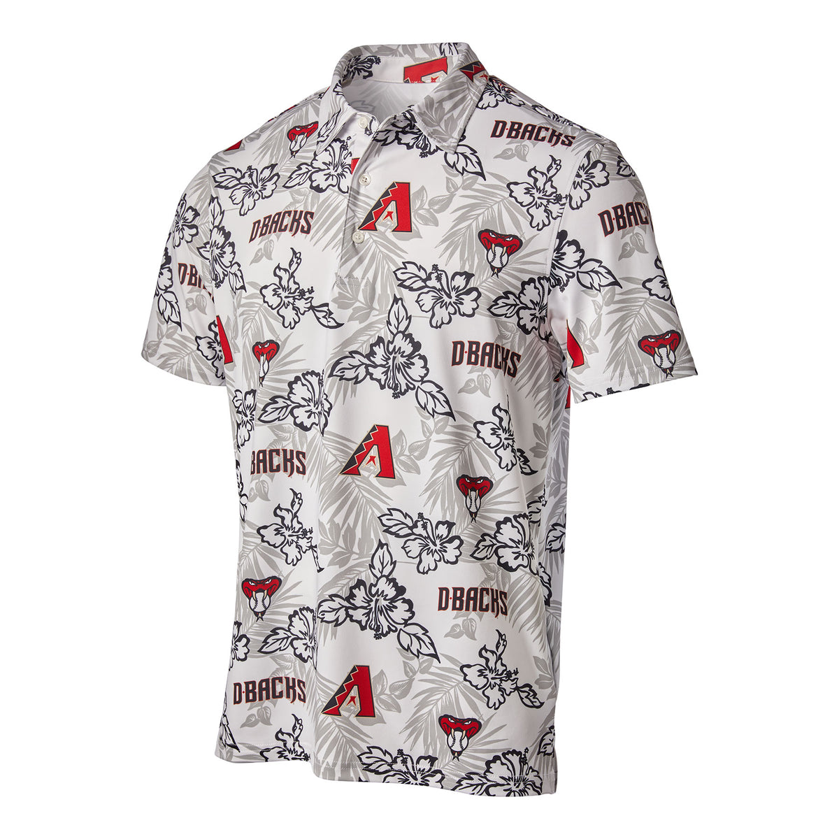 MLB Arizona Diamondbacks Reyn Spooner Floral Polo - White