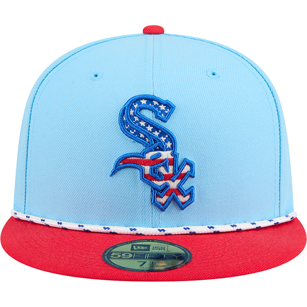 MLB Chicago White Sox New Era 2025 4th of July 59FIFTY Fitted Hat - Blue