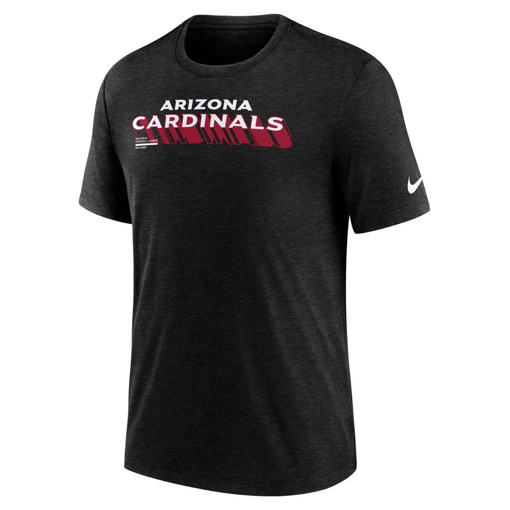 NFL Arizona Cardinals Nike Script Trail Triblend T-Shirt - Black