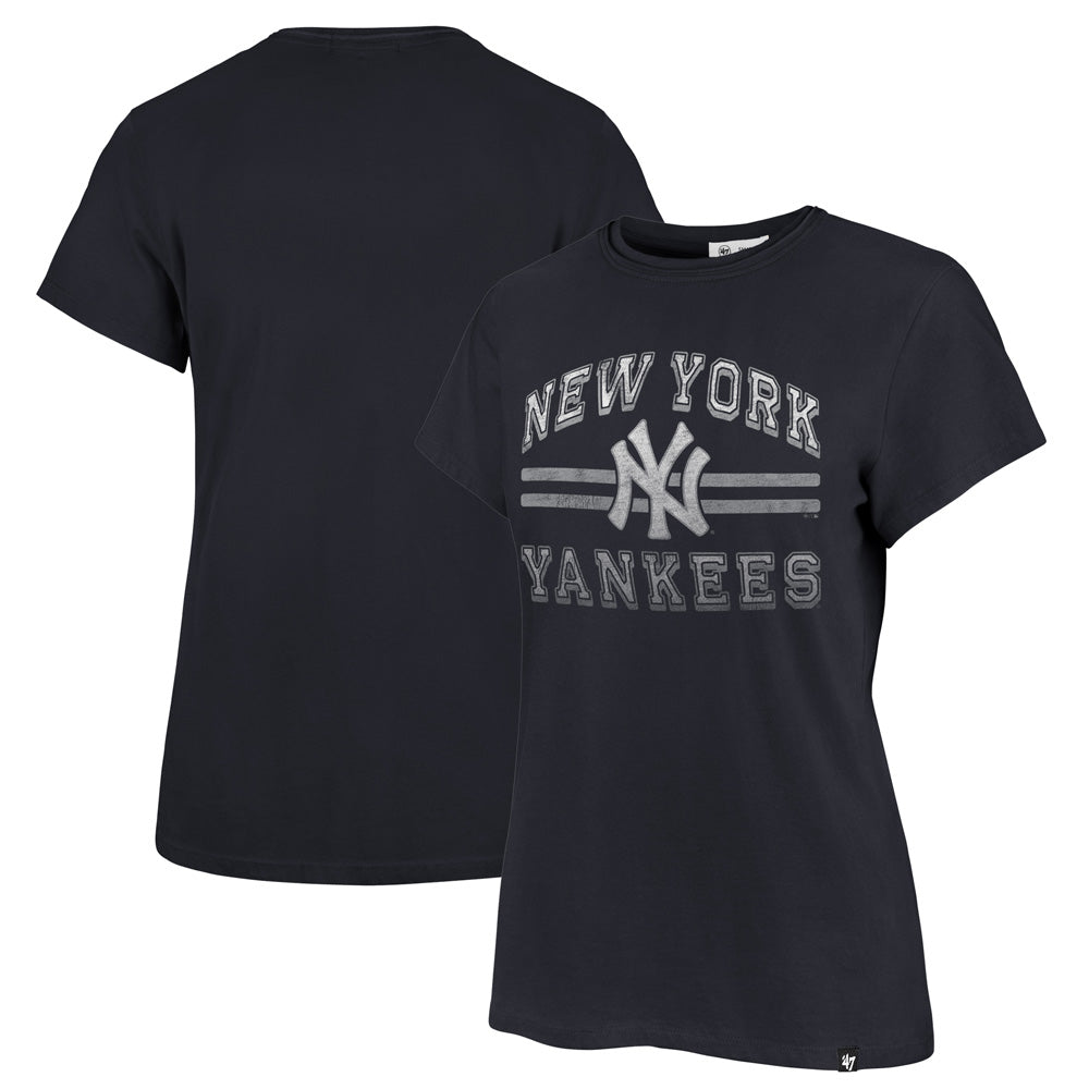 MLB New York Yankees Women's '47 Bright Eyed Frankie T-Shirt - Navy