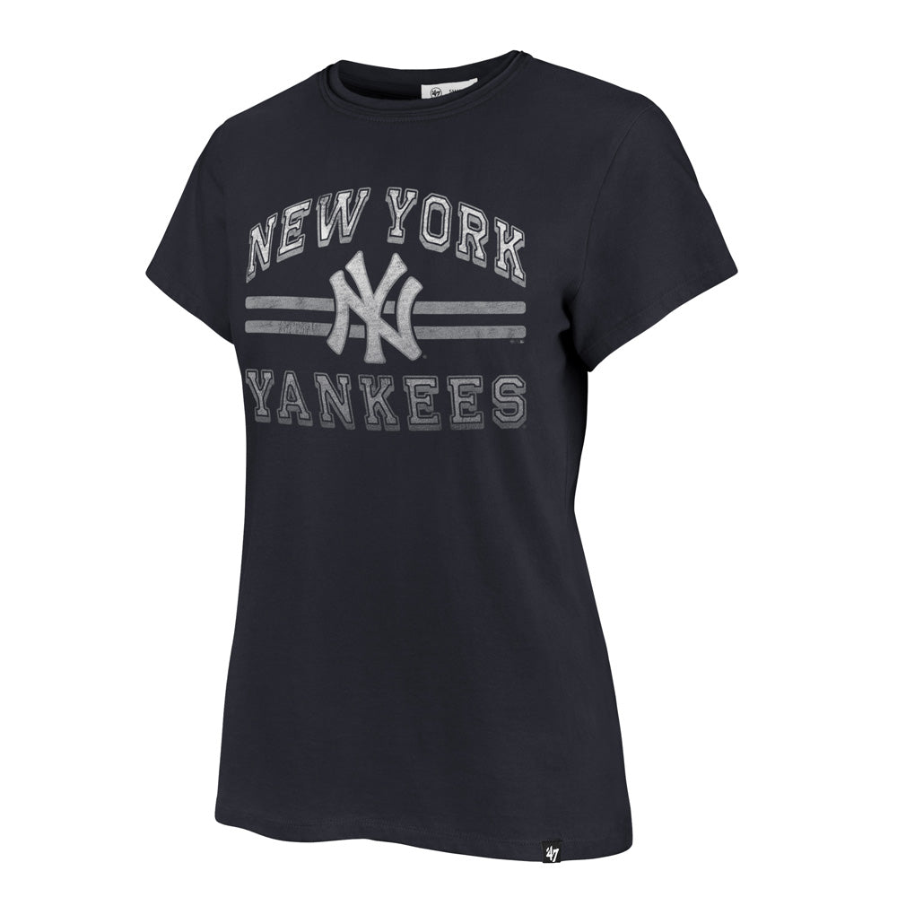 MLB New York Yankees Women's '47 Bright Eyed Frankie T-Shirt - Navy