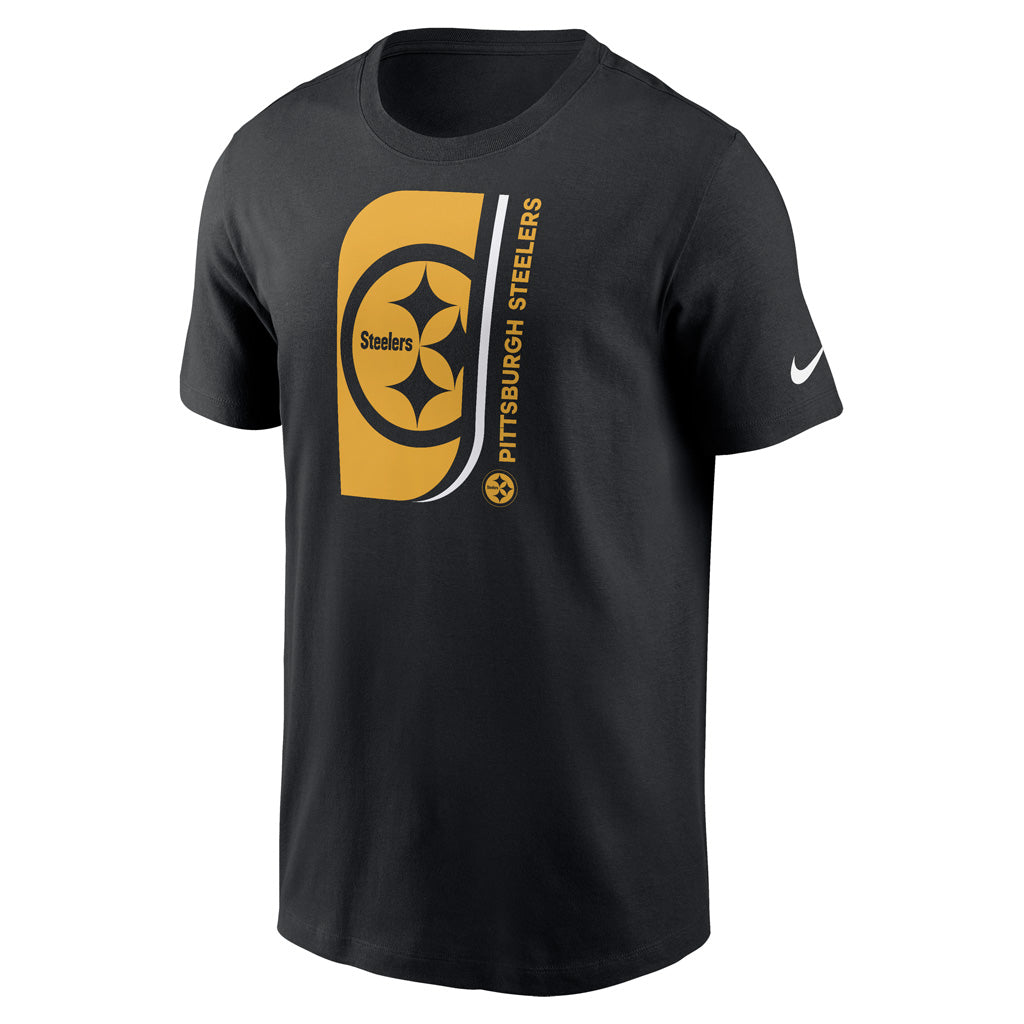 NFL Pittsburgh Steelers Nike Lock Up Essential T-Shirt - Black