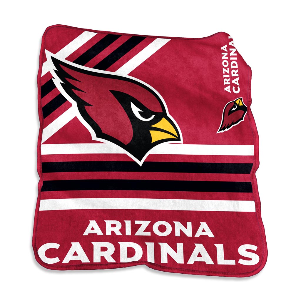 NFL Arizona Cardinals Logo Brands 50" x 60" Raschel Blanket - Red