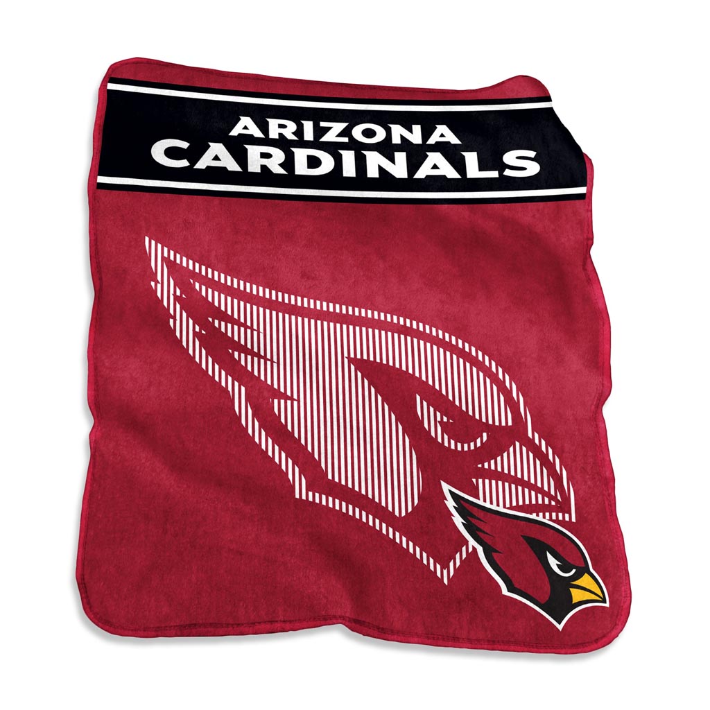 NFL Arizona Cardinals Logo Brands 60" x 80" Raschel Blanket - Red