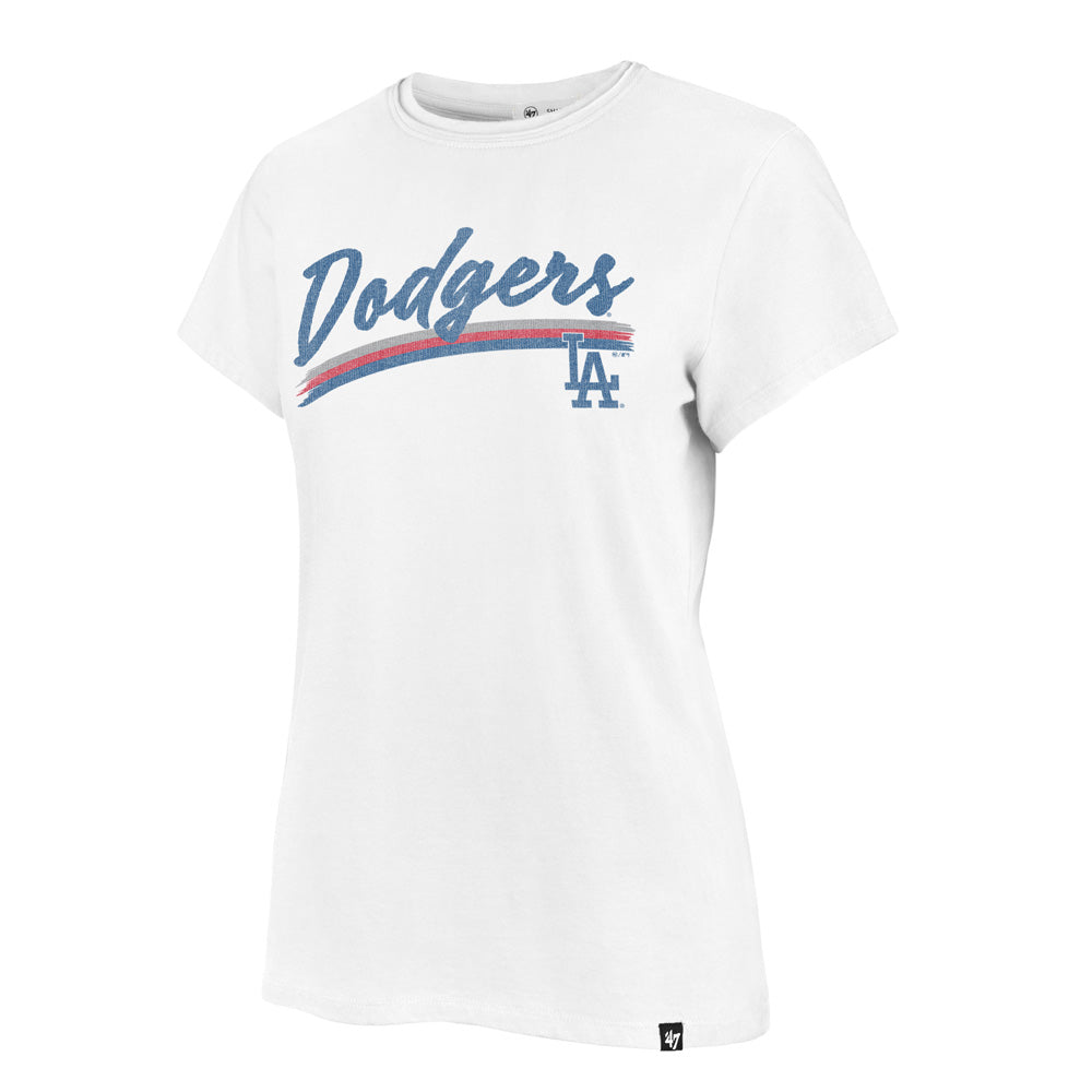 MLB Los Angeles Dodgers Women&#39;s &#39;47 Bliss Frankie T-Shirt - White