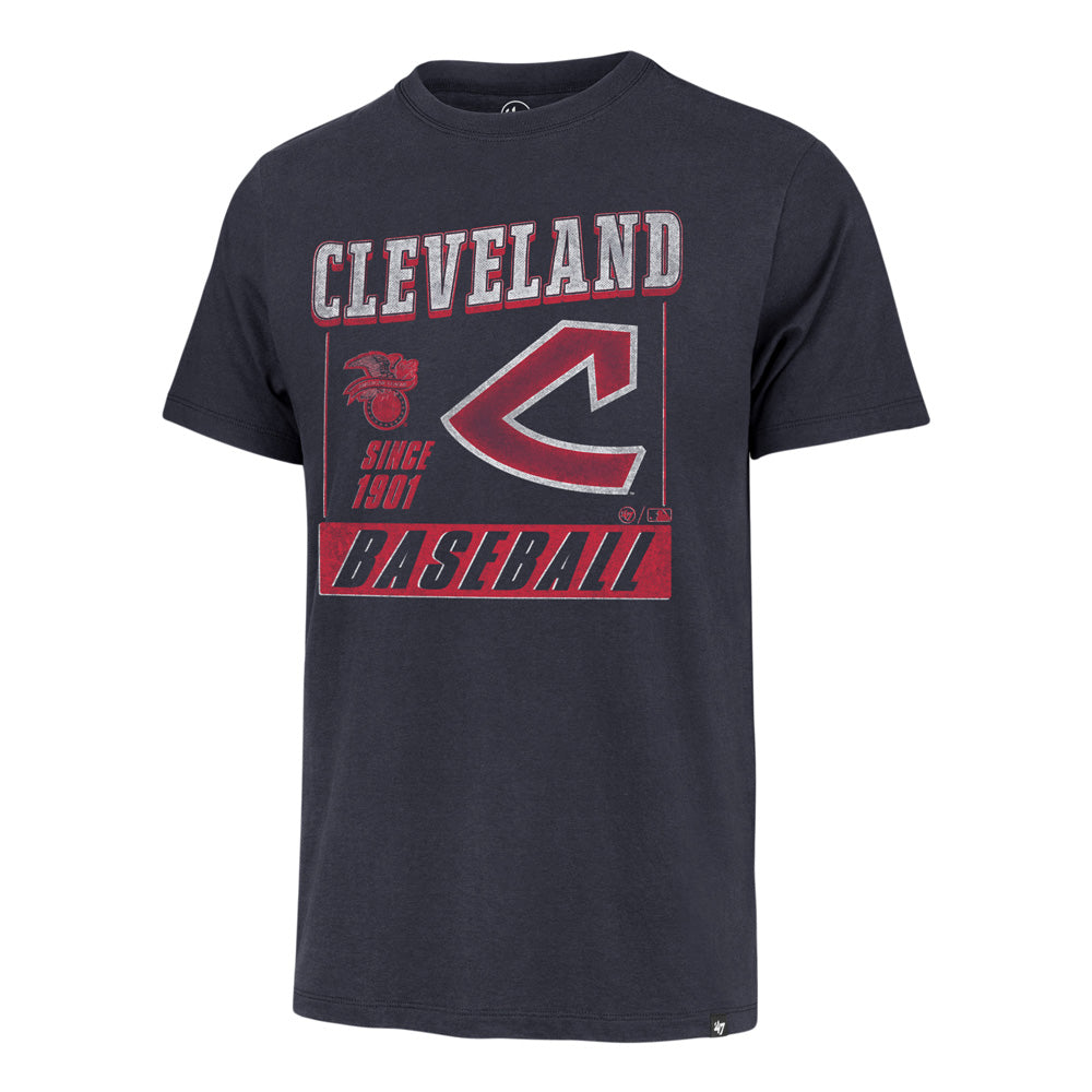 MLB Cleveland Guardians '47 Outlast Franklin T-Shirt - Navy