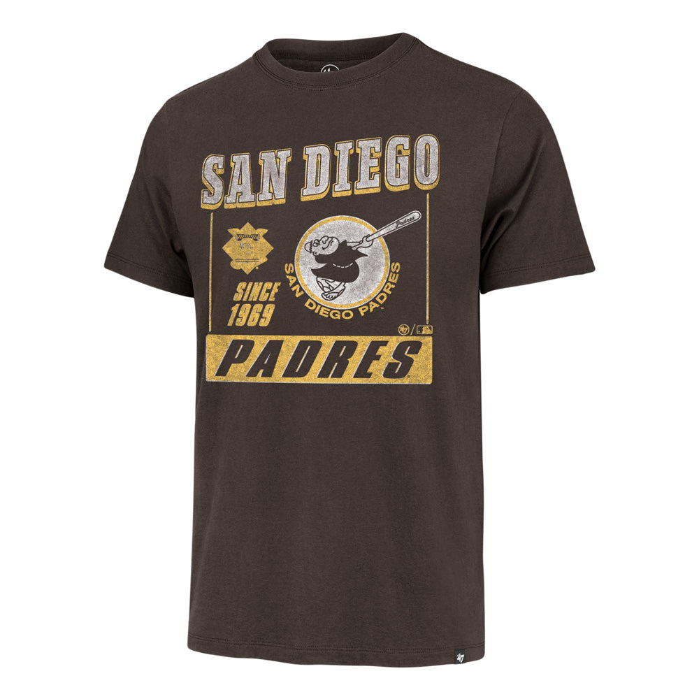 MLB San Diego Padres '47 Outlast Franklin T-Shirt - Brown