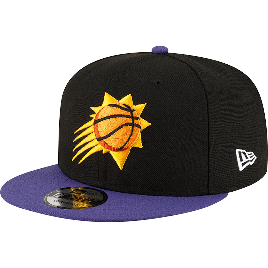 NBA Phoenix Suns New Era Two-Tone Basic 9FIFTY Snapback Hat - Black
