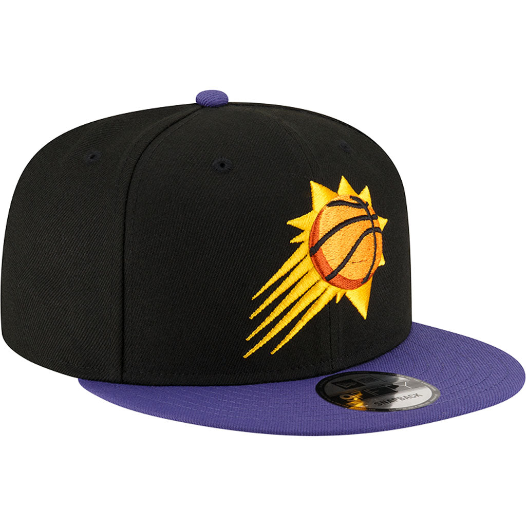 NBA Phoenix Suns New Era Two-Tone Basic 9FIFTY Snapback Hat - Black